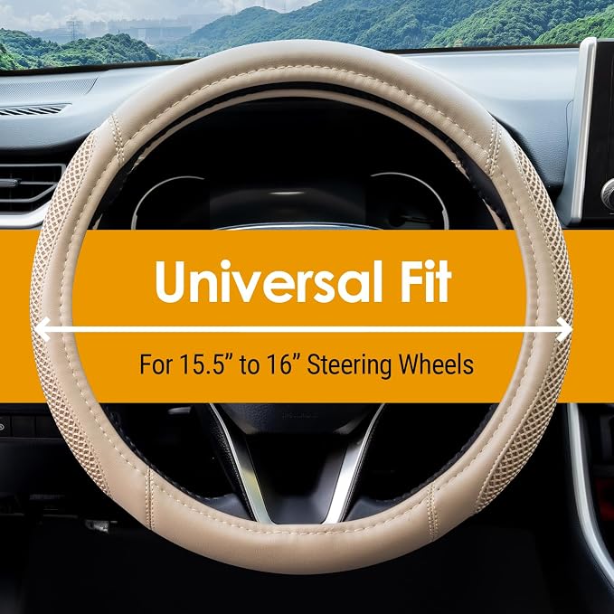 Cool Mesh Grip Truck Steering Wheel Cover - Image 4