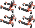 4 Pcs Car Wheel Dolly with Hydraulic Tire Jack, 1500LBS Capacity Trailer Dolly by GarveeTech