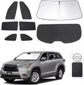 TINGLU Window Shades for Toyota Highlander 2014-2019 Accessories Side Full by TINGLU
