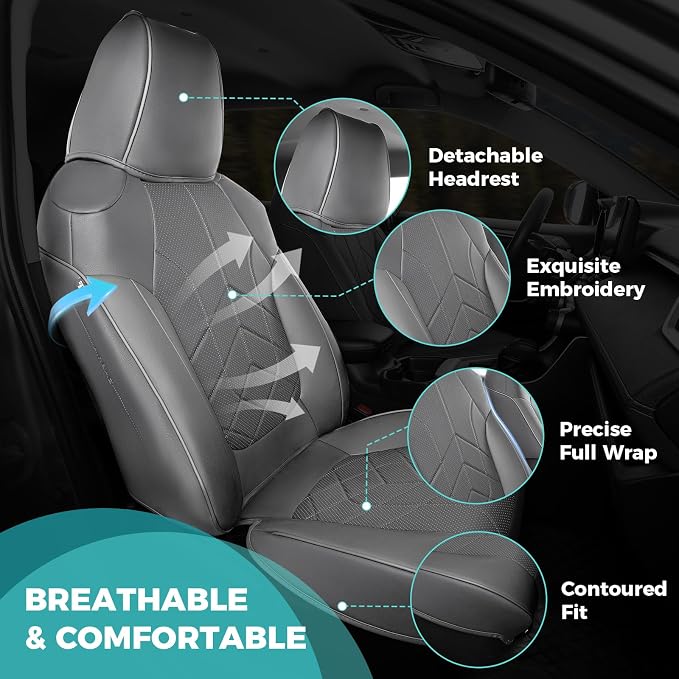 for Toyota RAV4 Seat Covers 2019 2020 2021 2022 2023 2024 2025 RAV 4 LE XLE - Image 3