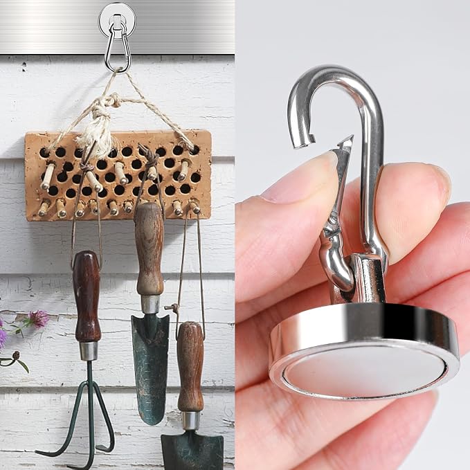MIKEDE 150LB Magnetic Hooks, Neodymium Magnets Heavy Duty - Image 3