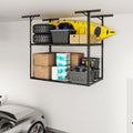 FLEXIMOUNTS 3x6 2-Tier Overhead Garage Storage Rack – Adjustable Heavy Duty by FLEXIMOUNTS