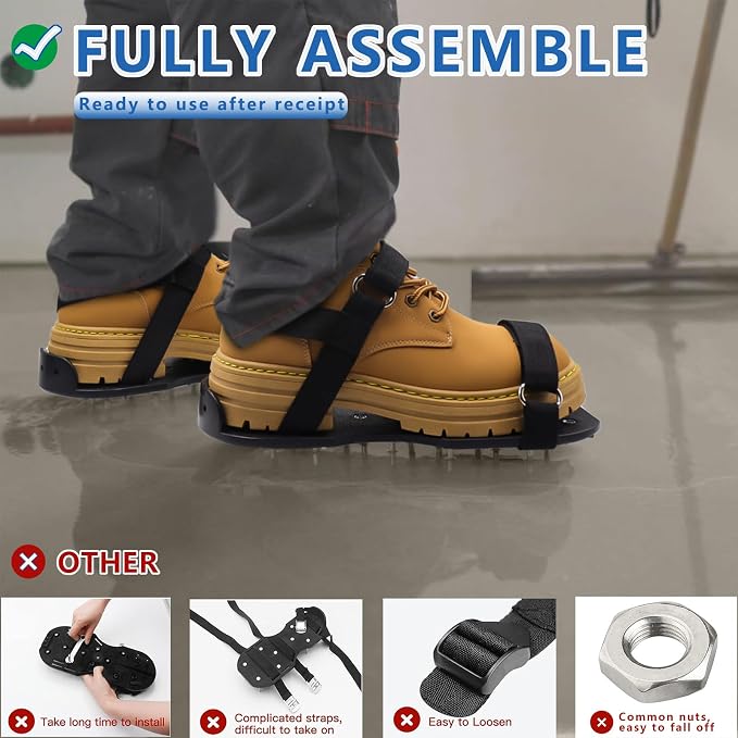 Epoxy Shoes, Fully Assembled Gunite Spiked Shoes - Image 4