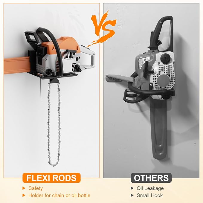 Chainsaw Holder, Chainsaw Wall Mount Compatible - Image 5