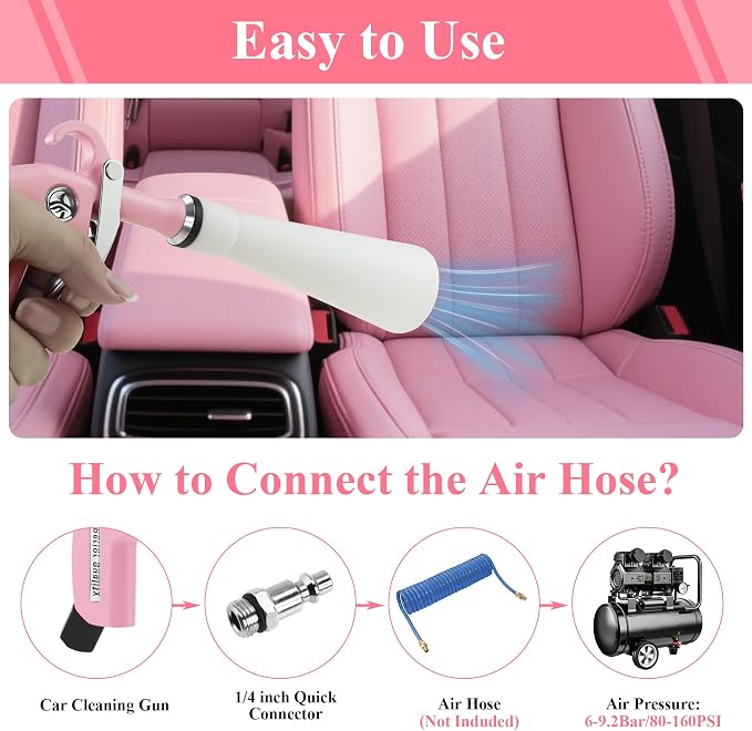 XIAOFENG Tornado Dry Cleaning Gun Detailing Interior Dryer Air Blow Gun - Image 8