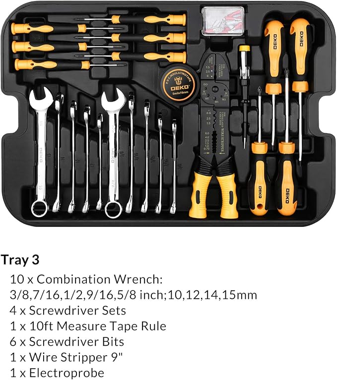 DEKOPRO 258 Piece Tool Kit - Image 6