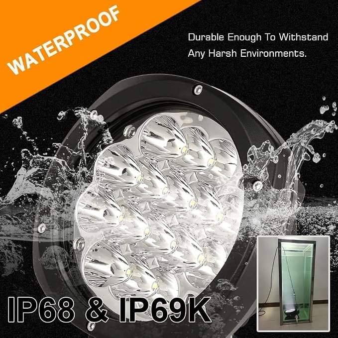 BIGLION.X 5Inch 160W Round Led Driving Lights Off Road Spot Lights Offroad - Image 7