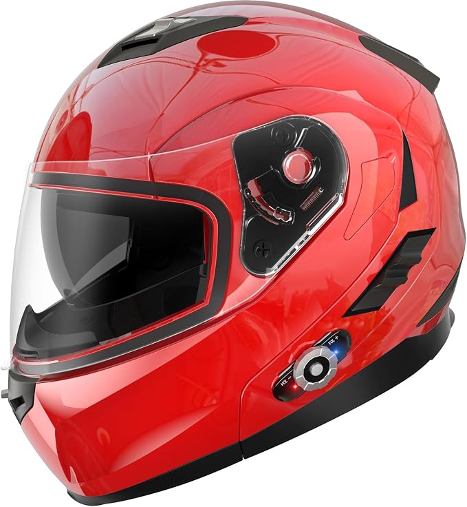 Motorcycle Helmet Bluetooth 5.0 Integrated New EPS FreedConn BM2-S Modular Flip by FreedConn