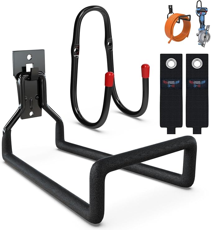 3-H Garden Hose Holder Wall Mount 2 Pack, Solid Steel Hose Hanger wih Extension by 3-H
