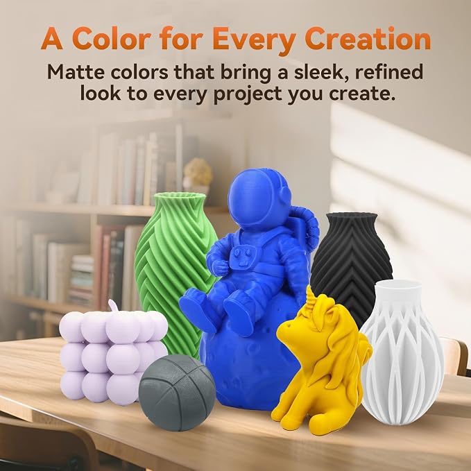 FLASHFORGE PLA Filament 1.75mm +/- 0.02mm, Matte Blue 3D Printer Filament 1kg - Image 3