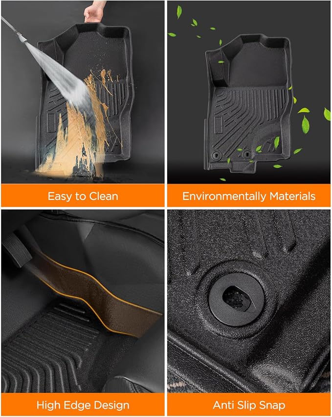 DrCarNow Floor Mats for Nissan Frontier 2025 2024 2023 2022 Crew Cab - Image 3