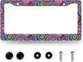 Purple Mandala License Plate Frame Hippie Boho License Plate Holder Stainless by RNKATIH