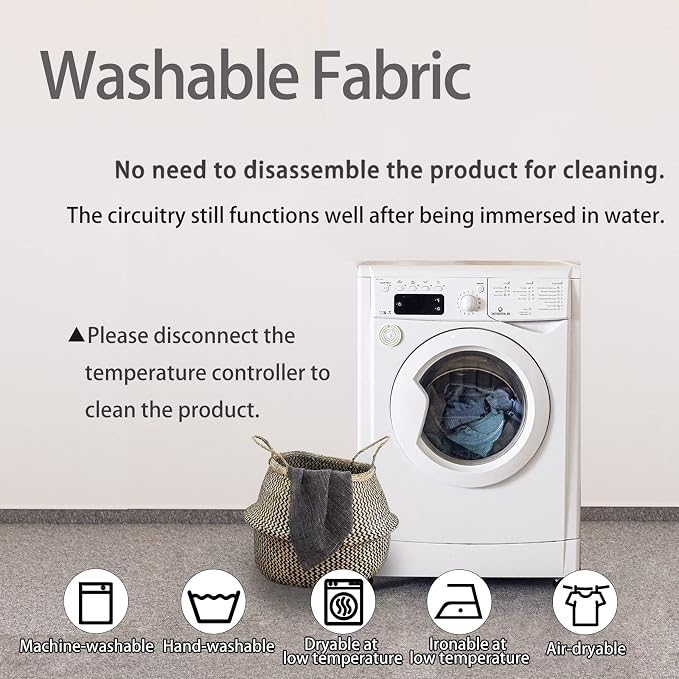 Foldable & Washable Fabric Heated Seat Cushion - Image 3