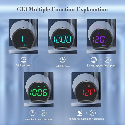 G13 GPS Speedometer, Universal Digital GPS Speedometer - Image 4