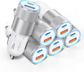 Car Charger USB C 6-Pack, Ancekoy 38W Dual Port Cigarette Lighter by Ancekoy