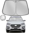 Windshield Sun Shade for 2016-2021 Hyun-dai Tucson Foldable Sun Sunshade for by Fonowka