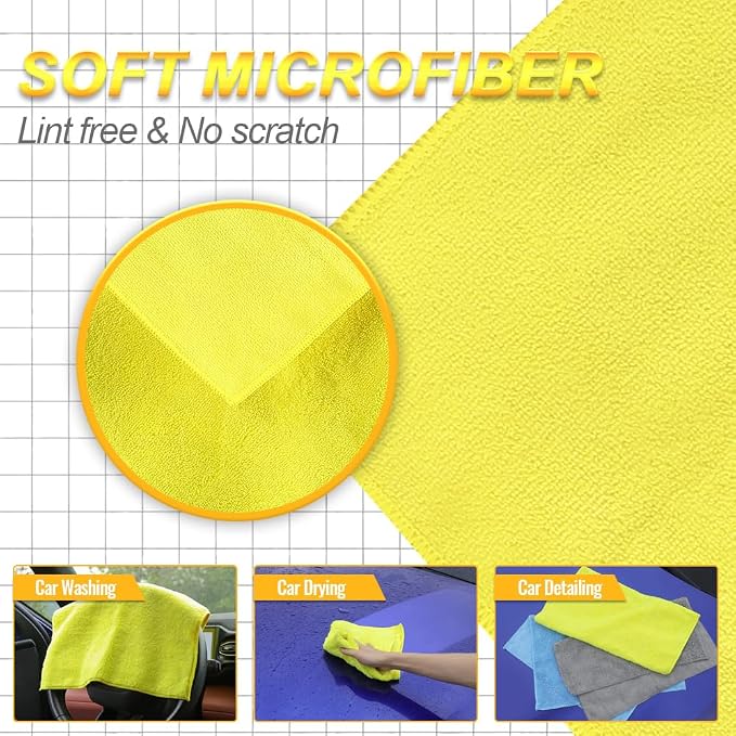 Car Wash Drying Towels, Extra Soft, Reusable and Durable, Interior&Exterior - Image 3