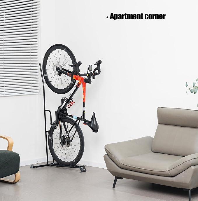 Bike Stand, Vertical Bike Rack For Indoor Bike Storage, Upright Bicycle Stand - Image 8