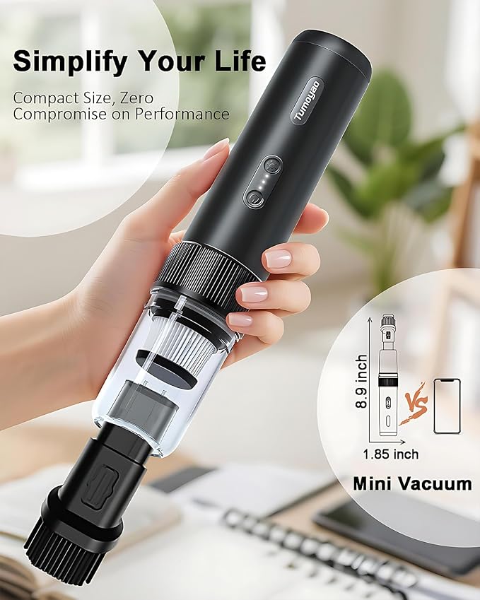Car Vacuum Portable Cordless, 21000PA Handheld High Power Suction & Blower - Image 5