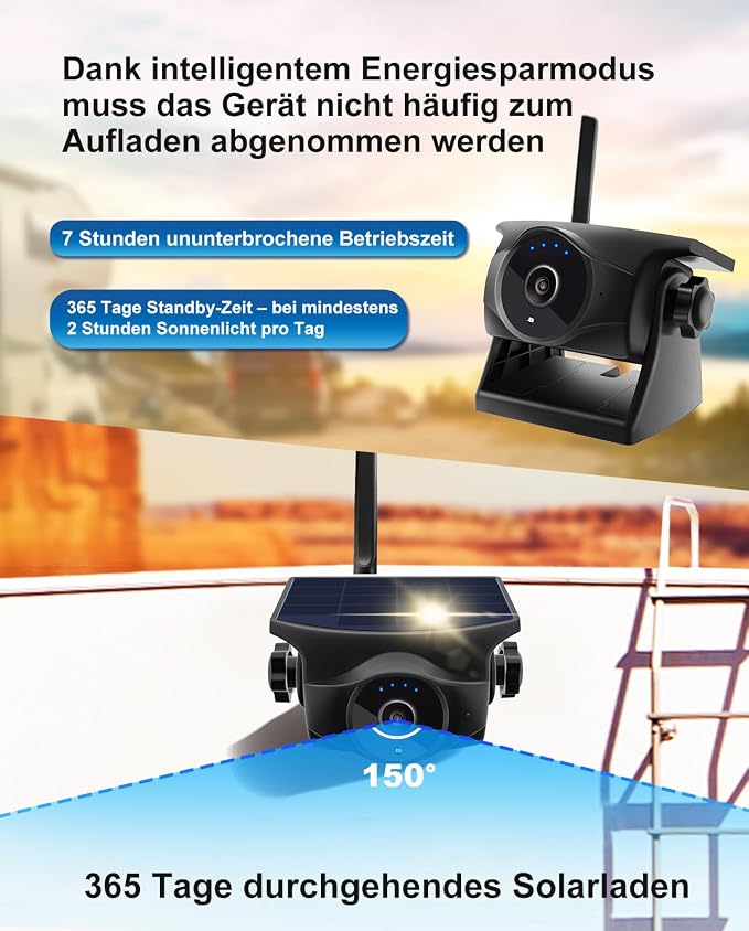 1080P Solar Wireless Backup Camera - Image 2
