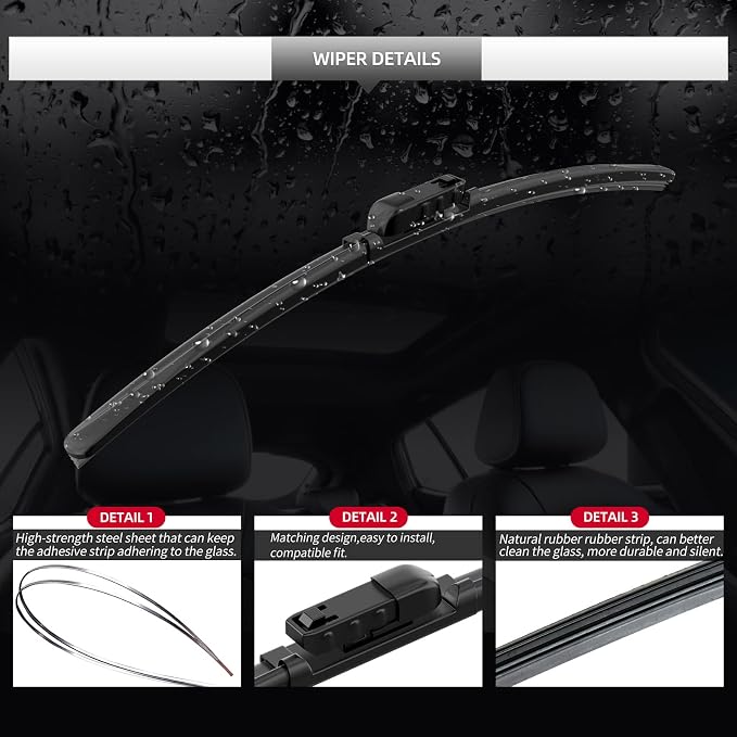 Front Windshield Wipers, 2-Piece Set - Image 4
