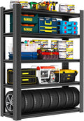 Metal Garage Shelving Unit, Heavy Duty 5-Tier Adjustable Storage Rack, Steel by Notmise