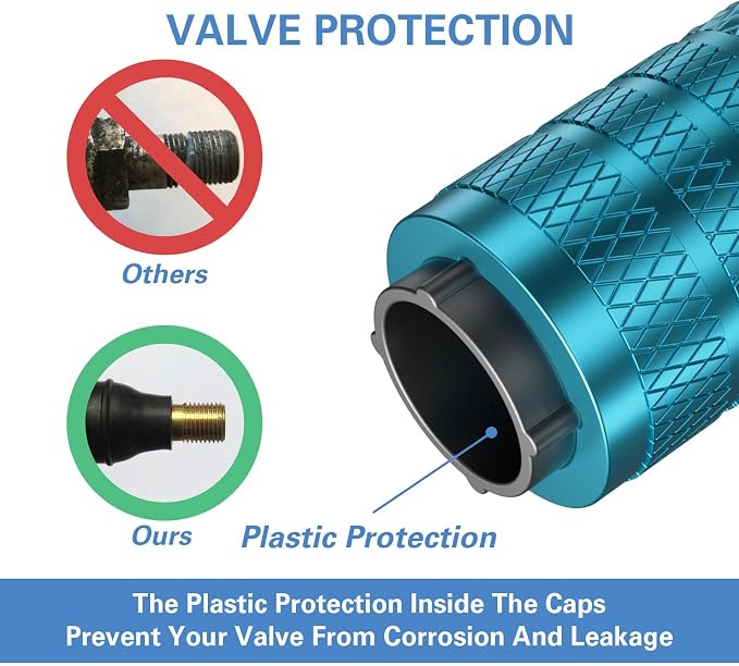 CKAuto Tire Valve Stem Caps, Anodized Aluminum Tire Valve Cap Set, Corrosion - Image 3
