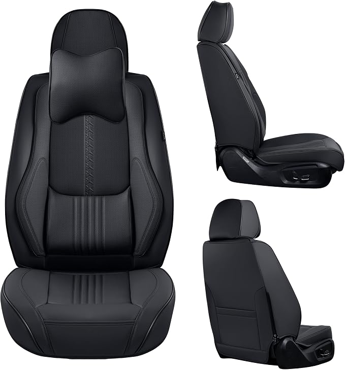 Front Seat Covers, 2 Pieces Universal Seat Covers - Image 2