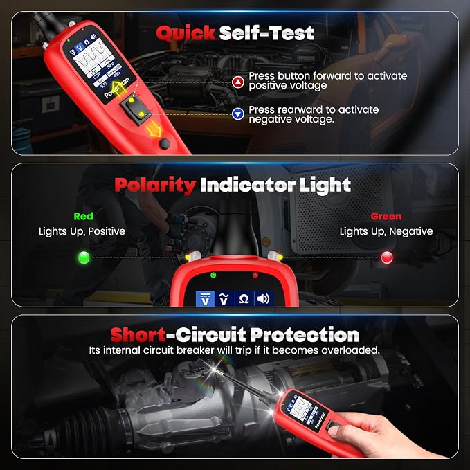 Autel PowerScan Automotive Circuit Tester, Power Circuit Probe Tool, 12-24V - Image 6