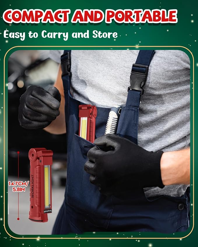 Coquimbo Tools Gifts for Men Dad Husband, Rechargeable LED Work Light Grill - Image 8