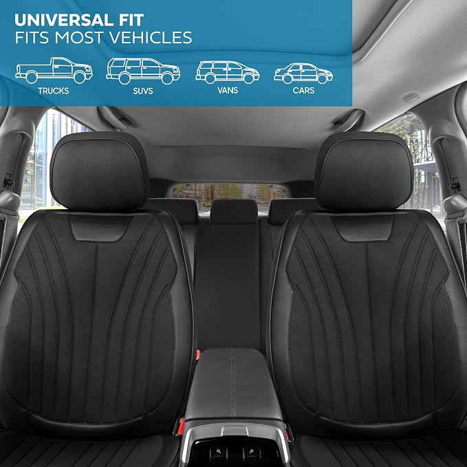 Elite Edition Faux Leather & Suede Seat Covers - Image 3