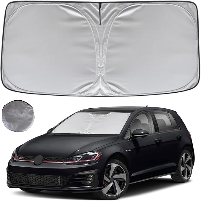 KAYZT Windshield Sun Shade for 2015-2021 Volkswagen Golf GTI e-Golf VW Golf R by KAYZT