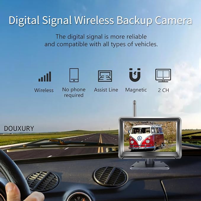 Wireless Backup Camera Solar Magnetic - Image 5
