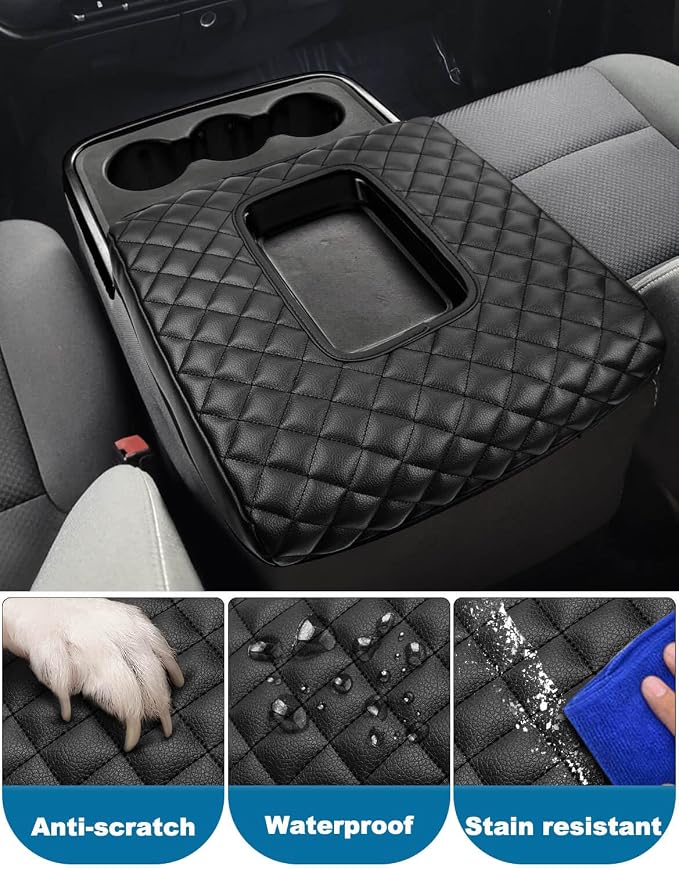 Center Console Cover for 2014-2018 Chevy Silverado & GMC Sierra 1500 2500 3500 - Image 4