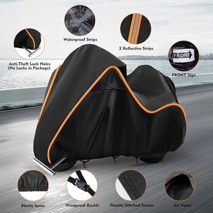 420D Motorcycle Cover for Harley Davidson Ultra Limited, Road Glide Limited - Image 2