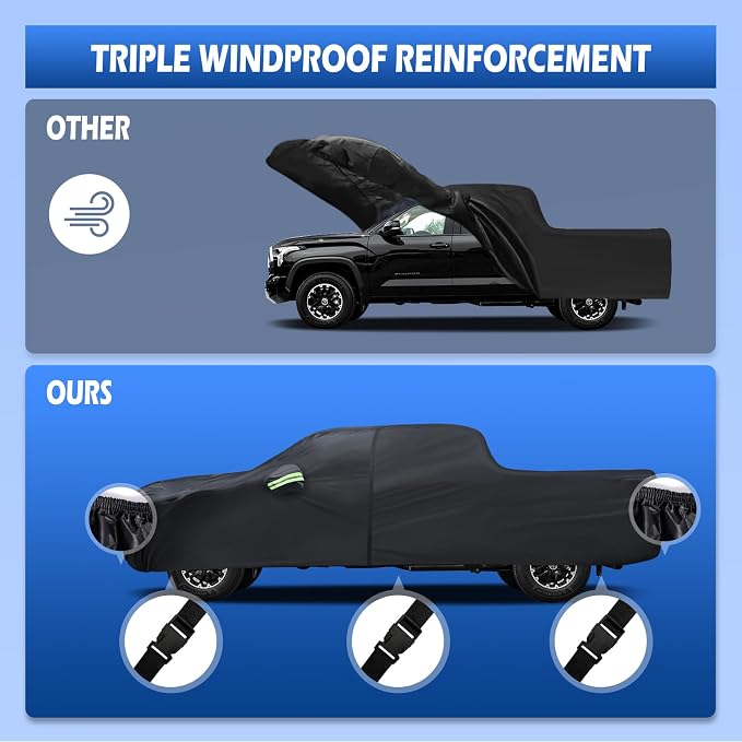 Car Cover Custom Fit for Toyota Tundra 5.5Ft Bed 2000-2025, Migaven Waterproof - Image 4