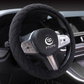 Soft Car Steering Wheel Cover for Sedan, Warm Luxury Velvet, Anti Slip by Unknown