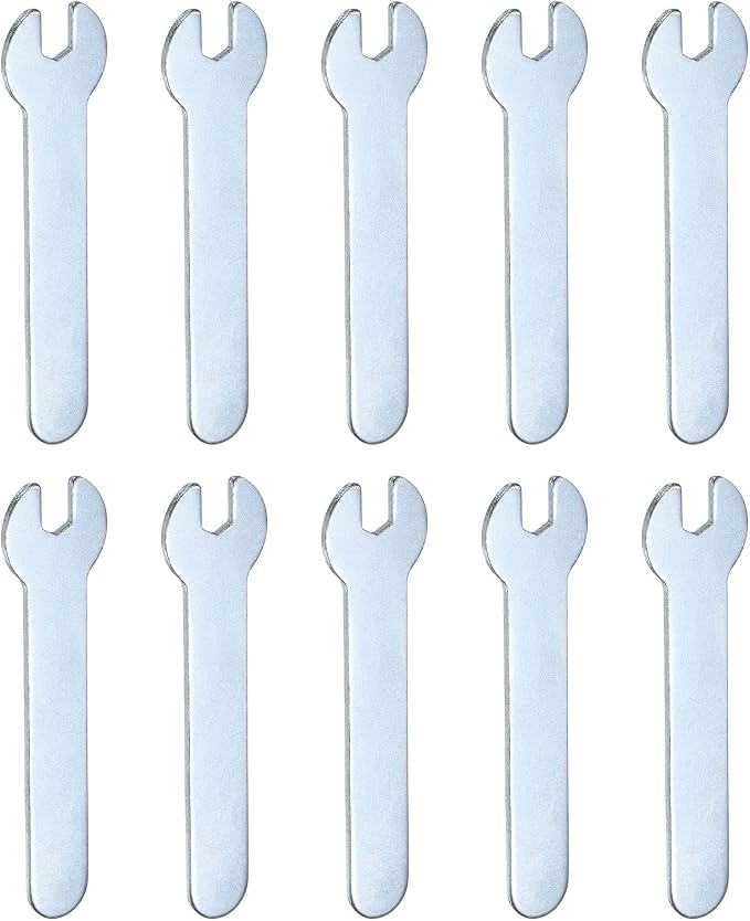 HARFINGTON 10pcs Small Wrench 5x66x1.5mm Metric U-Shaped Single Open Ended by HARFINGTON