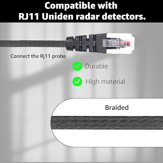 2PCS RJ11 Replacement Mirror Wire Power Cord - Image 6