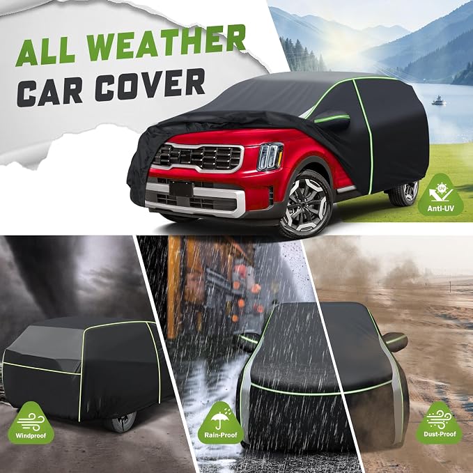 Mixsuper Liner Car Cover for Kia Telluride 2020-2026, 7 Layers Waterproof Car - Image 4