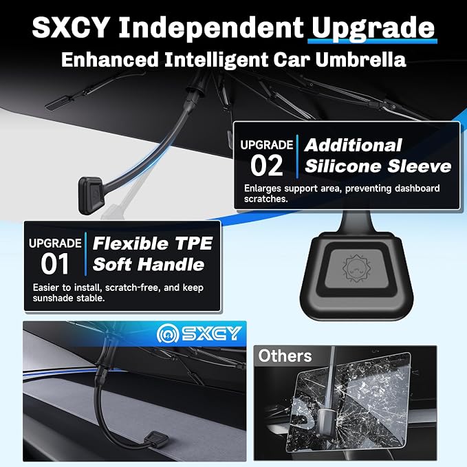 SXCY for 2019-2025 Nissan Altima Windshield Umbrella Sunshade for 2025 Altima - Image 3
