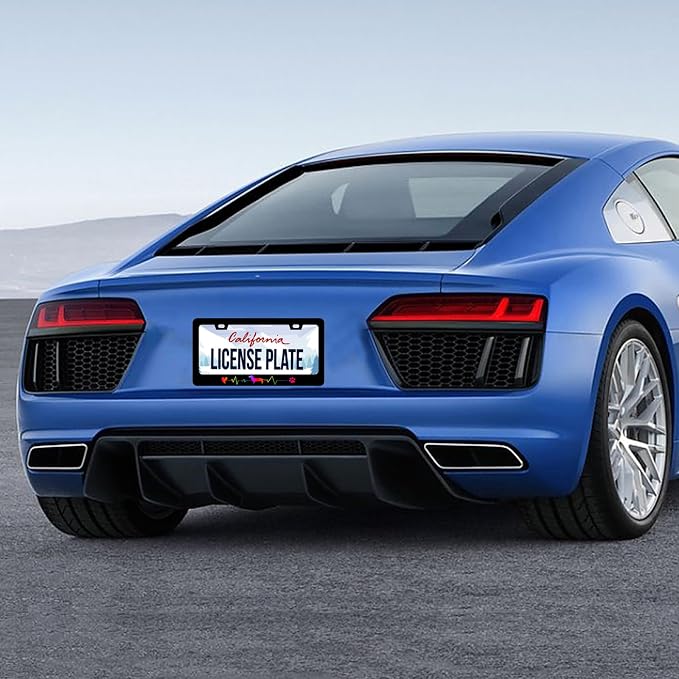 Rainbow Lifeline Love Dog License Plate Frame License Plate Stainless Steel - Image 5