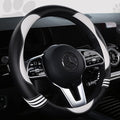 Car Steering Wheel Covers for Women Girl Padded Carbon Fiber PU Leather Cute by HighnessHwoo