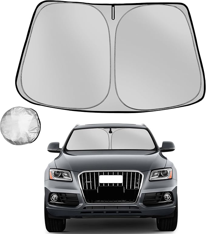 Windshield Sun Shade for 2009-2017 Audi Q5/2014-2017 Audi SQ5 Foldable Sun by Fonowka