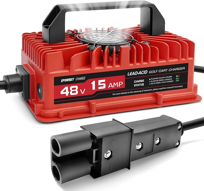 15 Amp 48 Volt Golf Cart Battery Charger by EPOWREY