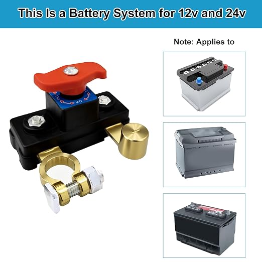 Car Battery Power Cut-Off Switch Breaker, Pure Copper Stable Transmission High - Image 4