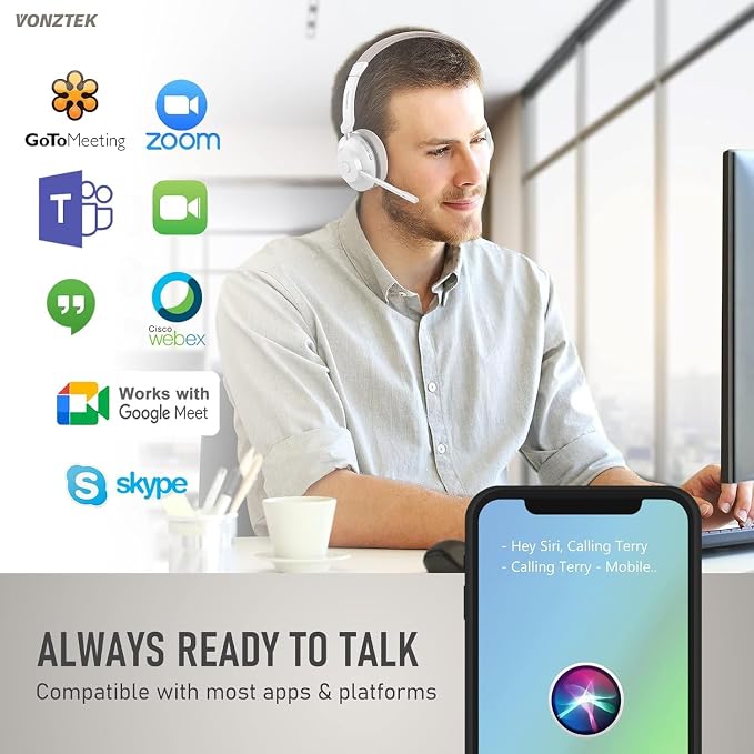 Bluetooth Headset, Wireless Headset - Image 5