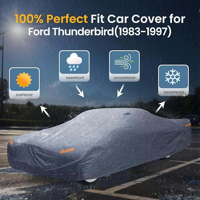 Waterproof Ford Thunderbird Car Cover - Image 3