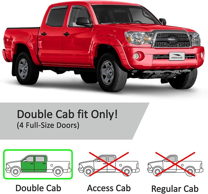 Voron Glass in-Channel Extra Durable Rain Guards - Image 5