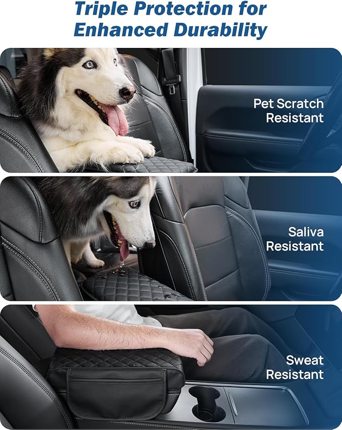 JOYTUTUS Center Console Cover for SUV Sedan, Thick Arm Rest Pad - Image 4